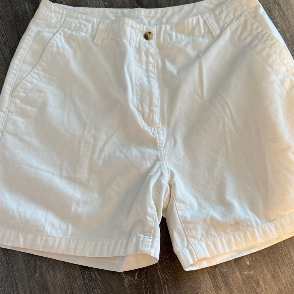 LL.Bean Women's White Casual Shorts